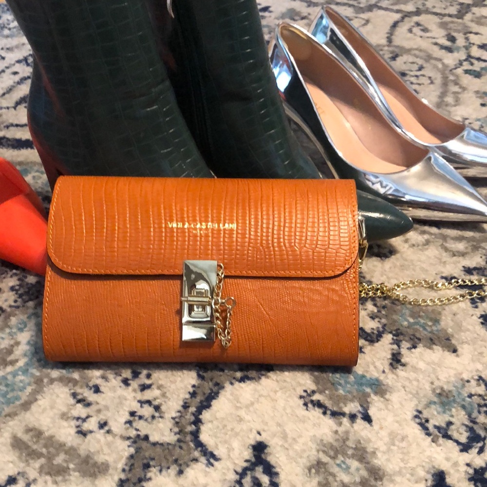 Orange Clutch Bag
